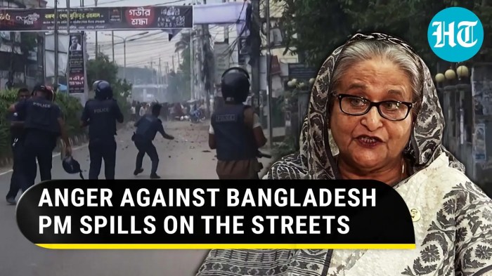 Protes mahasiswa bangladesh guncang posisi pm sheikh hasina