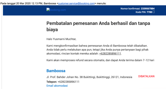 Pengajuan Refund Disetujui Booking.com, Dana Belum Diterima?