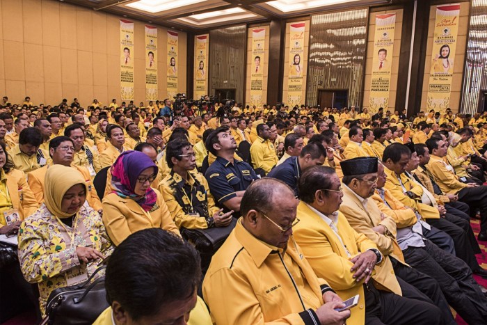 Munas xi tetapkan bahlil lahadalia caketum tunggal partai golkar