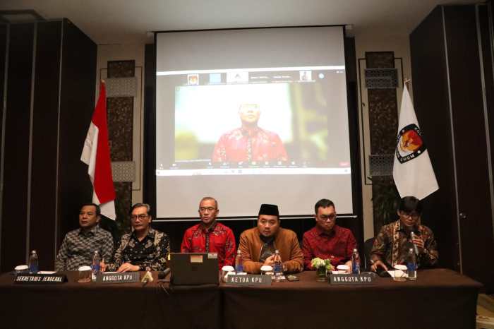 Ketua kpu minta maaf jika pelaksanaan pemilu 2024 masih kurang baik