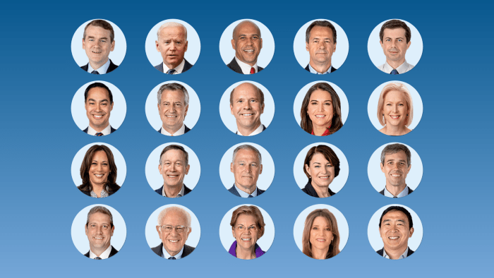 Candidates democratic presidential top